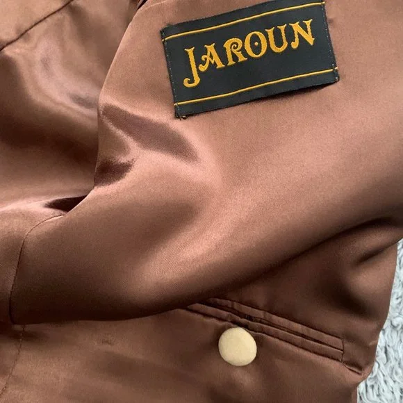 Super Cool Vintage Suede-ish Western Jacket Blazer. Size 46. Jaroun.
